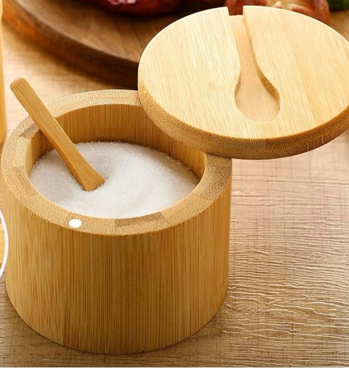 6 Oz Bamboo Salt Box
